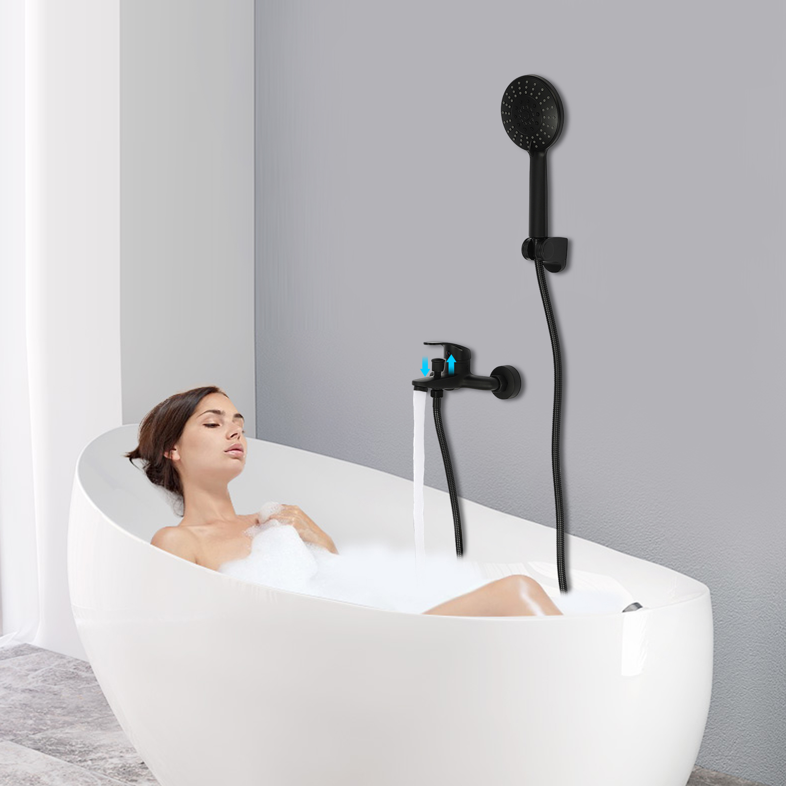 Badewannenmischer mit Handbrause