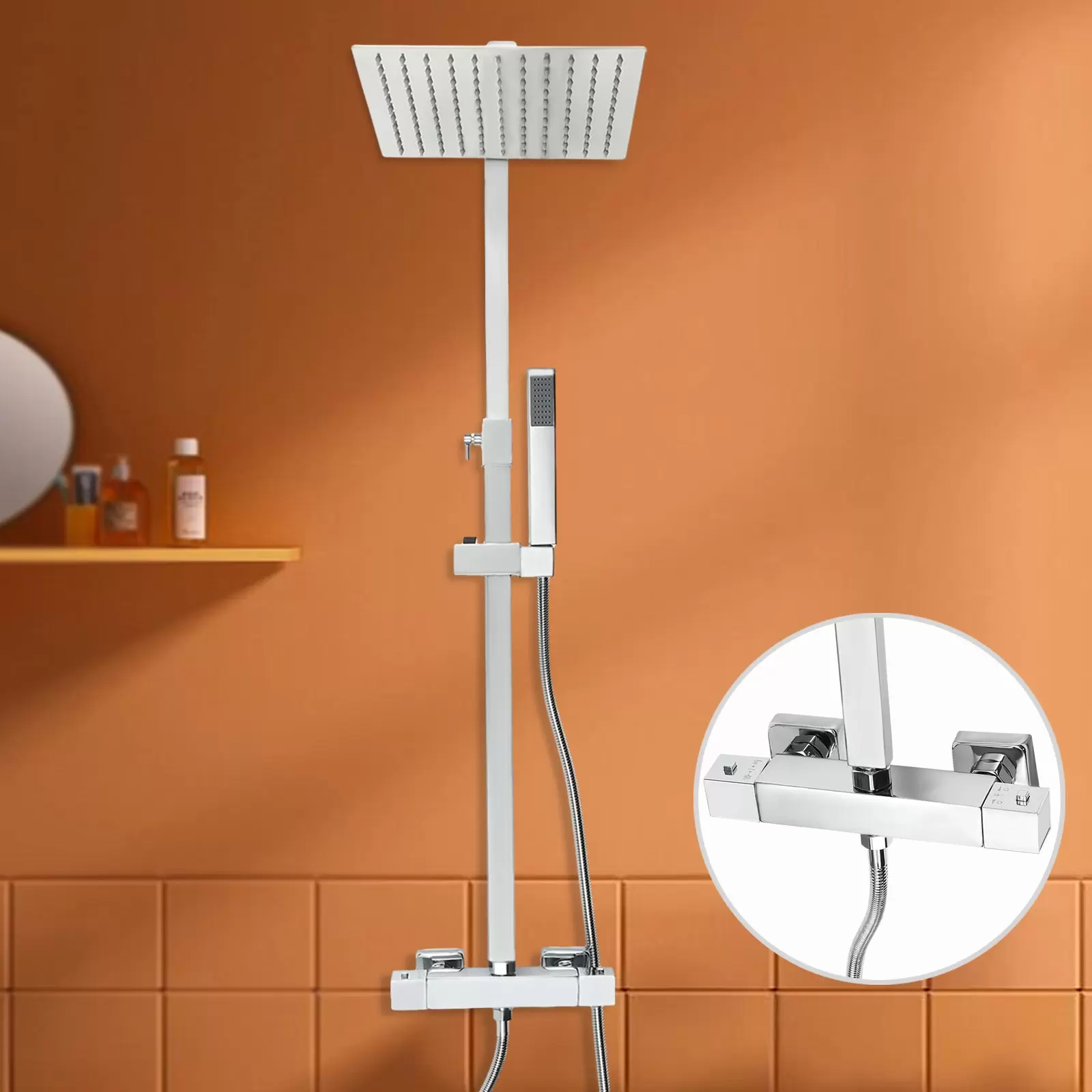 Thermostat-Duschsystem Regendusche