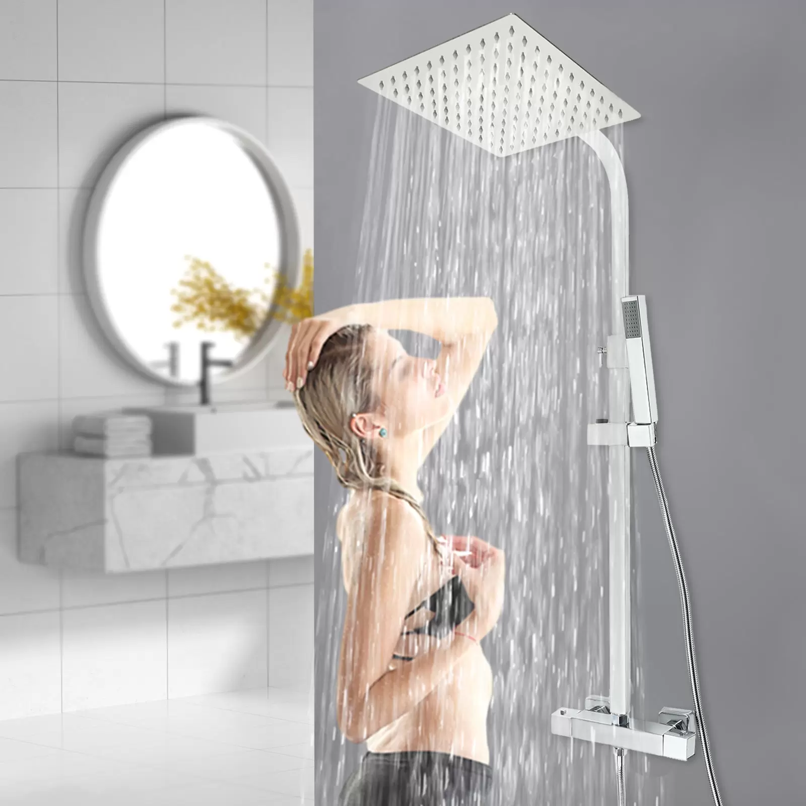 Thermostat-Duschsystem Regendusche