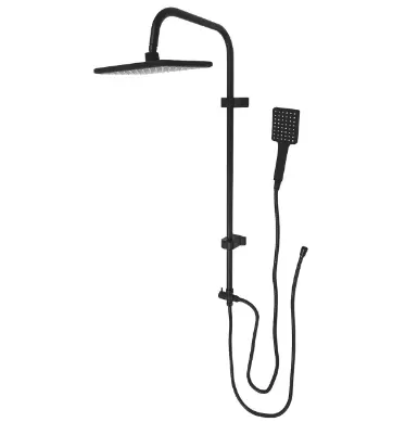 Schwarzes Duschsystem, Duschsystem für das Badezimmer, Regenfall-Duschsystem Schwarzes Duschsystem, Duschsystem für das Badezimmer, Regenfall-Duschsystem