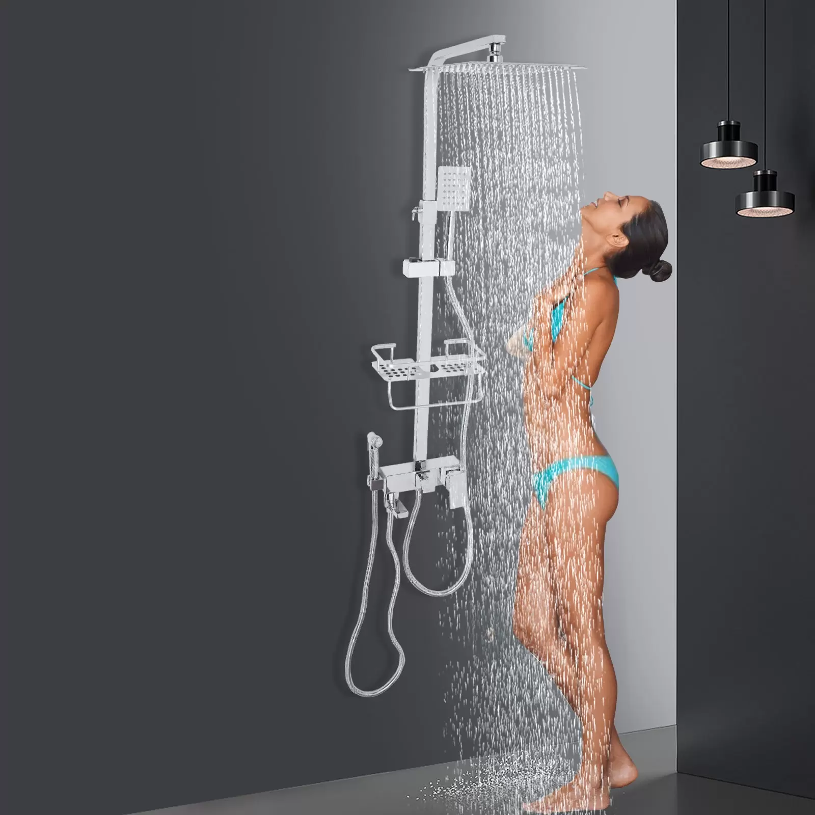 Duschsystem Regendusche Duschset Brausegarnitur mit Handbrause Duschsystem Regendusche Duschset Brausegarnitur mit Handbrause