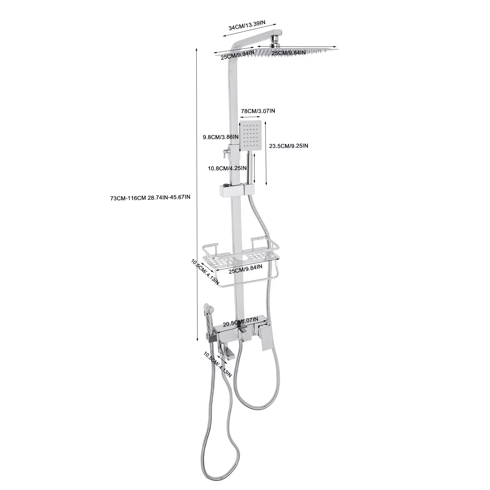 Duschsystem Regendusche Duschset Brausegarnitur mit Handbrause Duschsystem Regendusche Duschset Brausegarnitur mit Handbrause