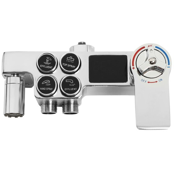 Home Duschsystem mit Edelstahl-Thermostat, silberner Duschsäule Home Duschsystem mit Edelstahl-Thermostat, silberner Duschsäule
