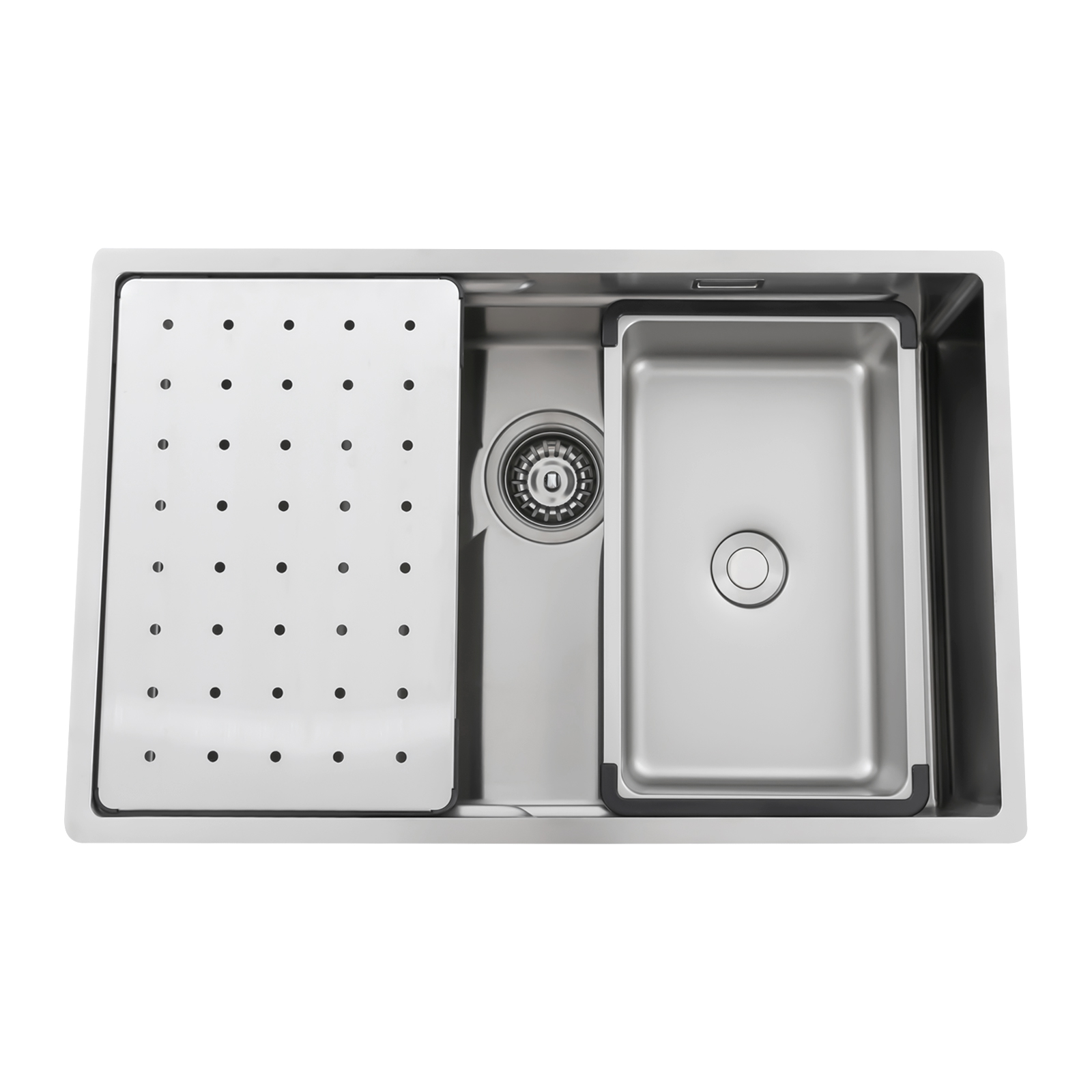 SUS 304 Edelstahlspüle 27,5 * 17,3 * 8,3 Zoll Weit