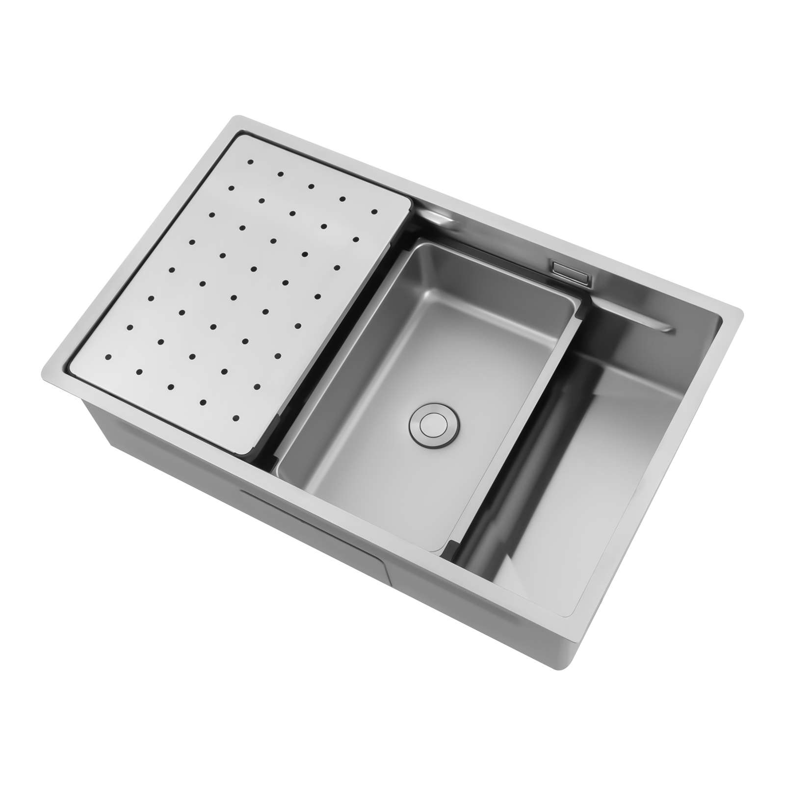 SUS 304 Edelstahlspüle 27,5 * 17,3 * 8,3 Zoll Weit