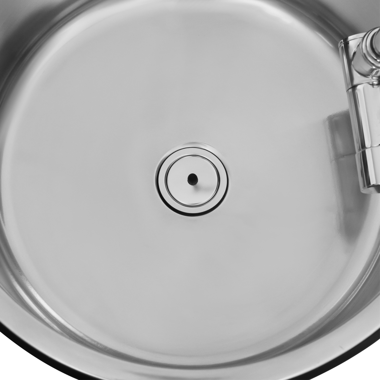 340 x 340 mm Wohnmobil-Küchenspüle, Wohnmobil-Küchenspüle mit klappbarem Wasserhahn, Edelstahl-Wohnmobil-Küchenspüle