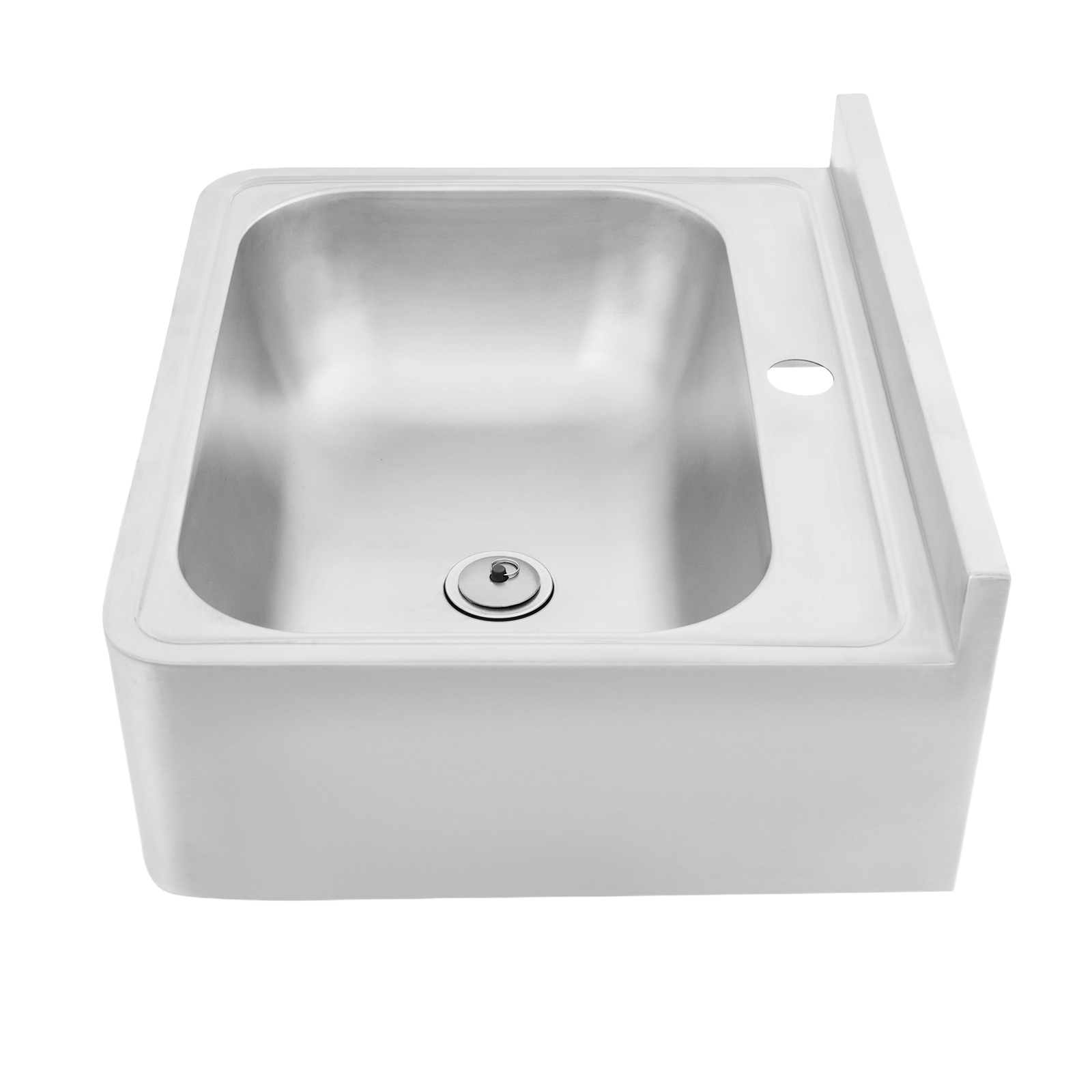 Bathroom Sink Without Faucet, 304 Stainless Steel RV Sink, Wall Mounted Sink for RVs, Bars, Hotels, Cafes