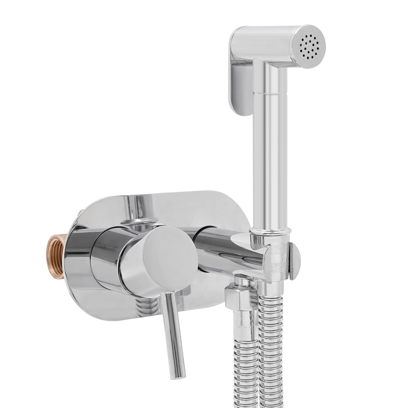 CNCEST Bidet Handsprüher für die Toilette Handbrause Toilette Bidet Armaturenset Heiß- und Kaltbidet Sprayer Set Silber