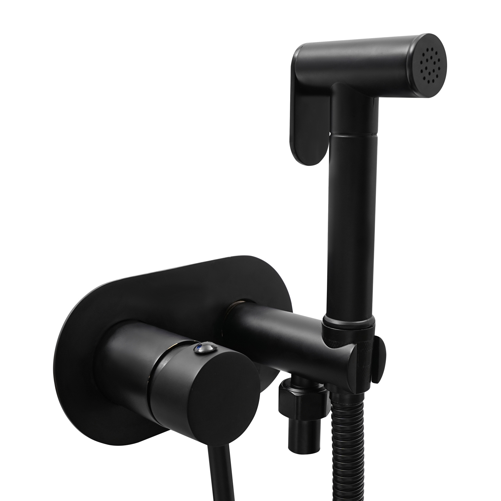 CNCEST Bidet Handsprüher für die Toilette Handbrause Toilette Bidet Armaturenset Heiß- und Kaltbidet Sprayer Set Schwarz