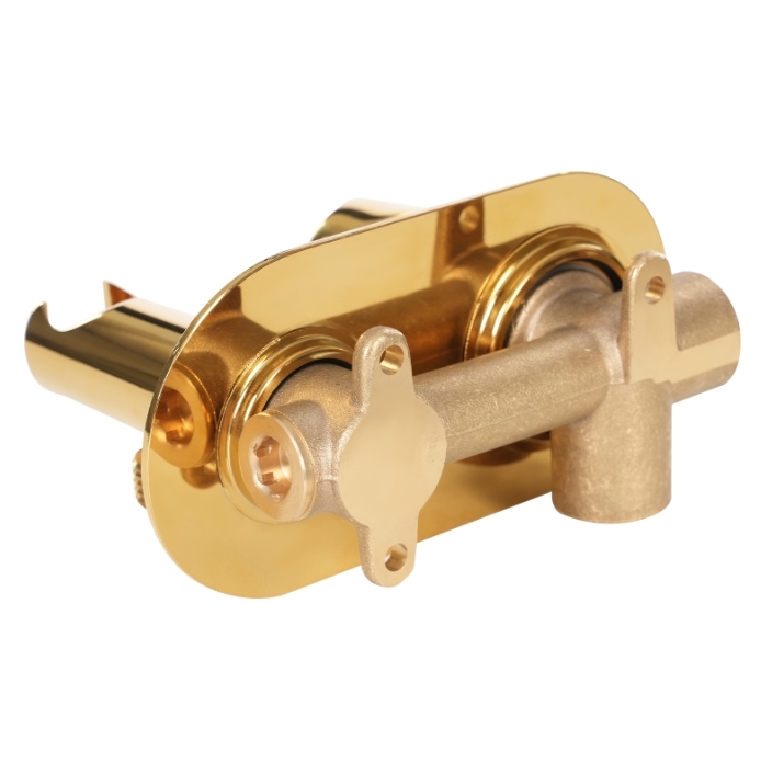 Set de pistolet à spray pour WC sous pression pour utiliser du détergent pour bidet, or