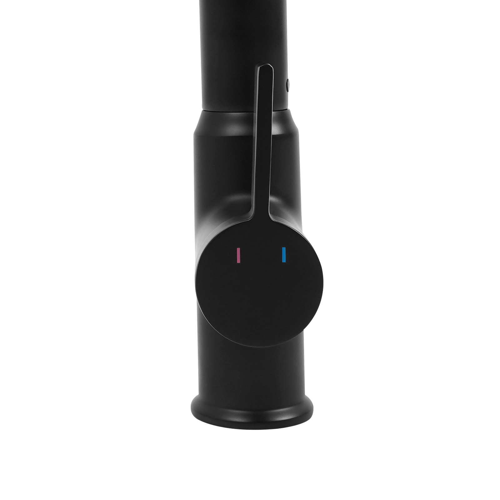 Rotatable Faucet, Faucet with LED Temperature Display, Bathroom Faucet for Homes, Bathrooms, Shopping Malls - Black
