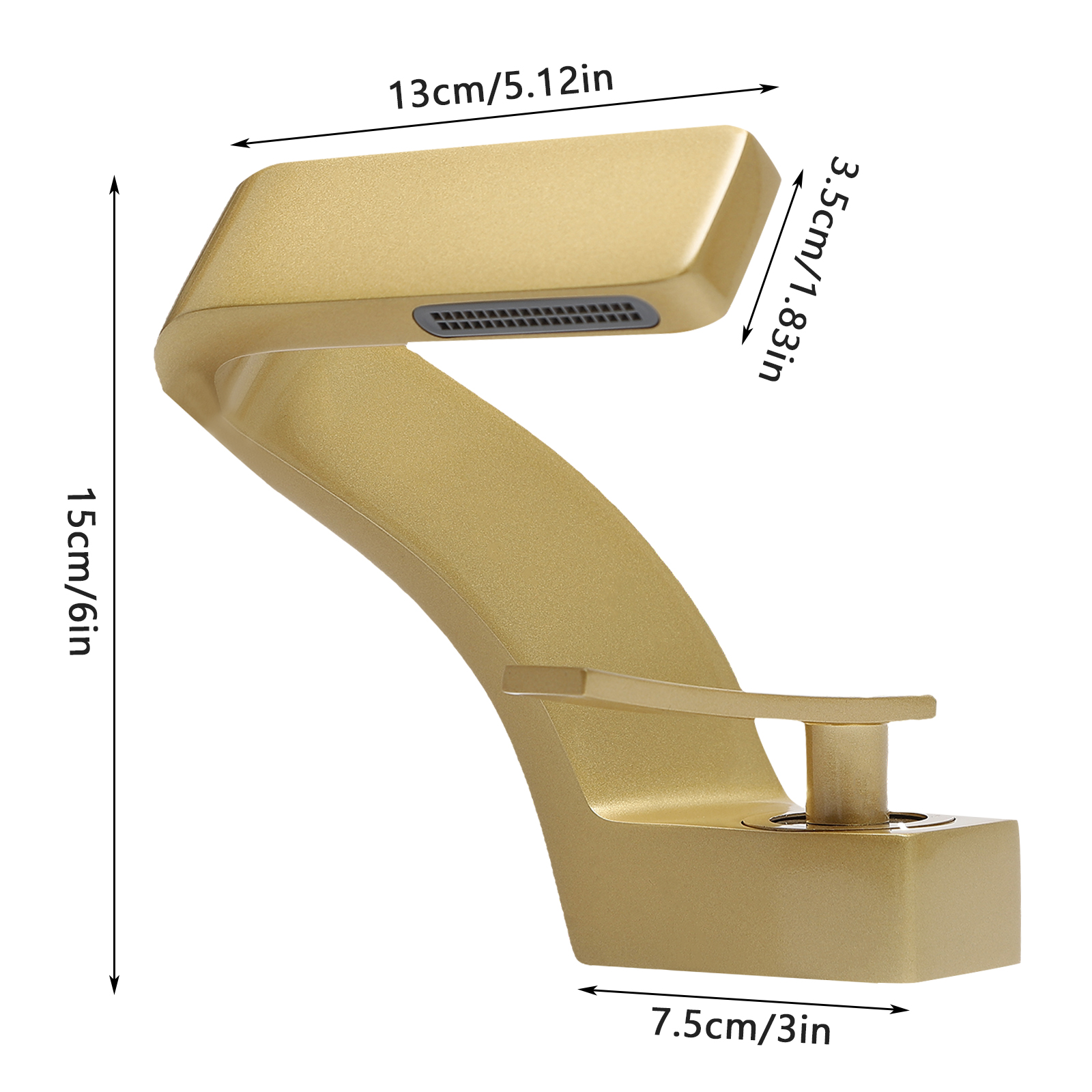 Waschtisch-Mischbatterie, moderner Badezimmer-Wasserhahn, stilvoller Badezimmer-Wasserhahn, 0,5 MPA, 0–80 ℃, Lift-Typ (Gold) Waschtisch-Mischbatterie, moderner Badezimmer-Wasserhahn, stilvoller Badezimmer-Wasserhahn, 0,5 MPA, 0–80 ℃, Lift-Typ (Gold)