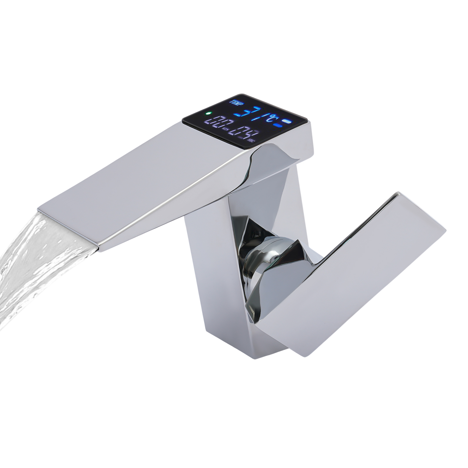 Wasserfall-Waschtischarmatur, G3/8, silber Wasserfall-Waschtischarmatur, G3/8, silber