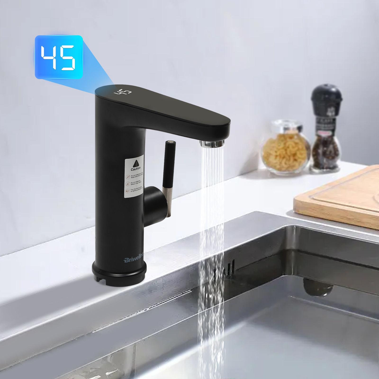 Elektrischer Wasserhahn mit Durchlauferhitzer 3200W