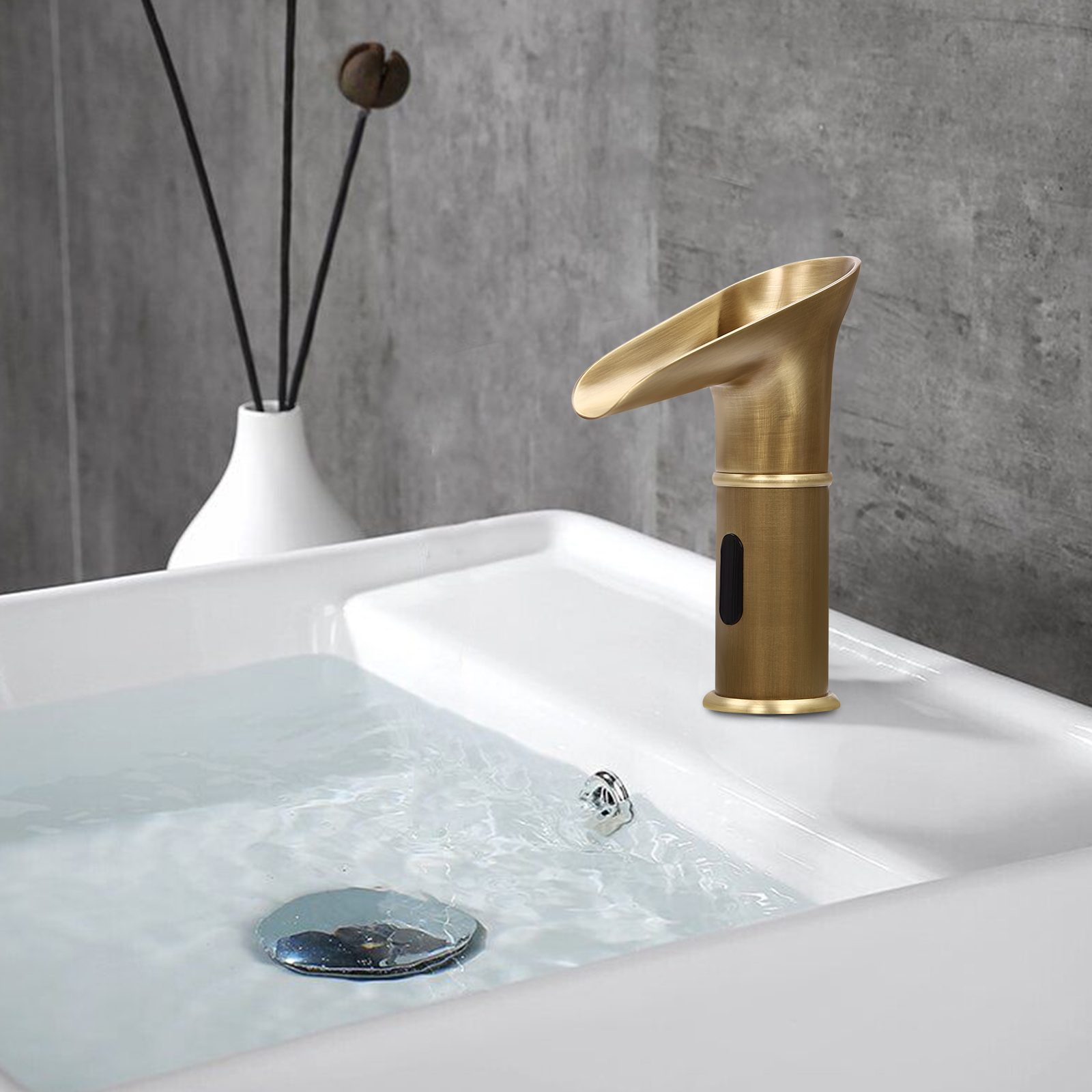 CNCEST Sensor-Mischbatterien, berührungsloser Wasserfall-Wasserhahn, berührungslose Armatur