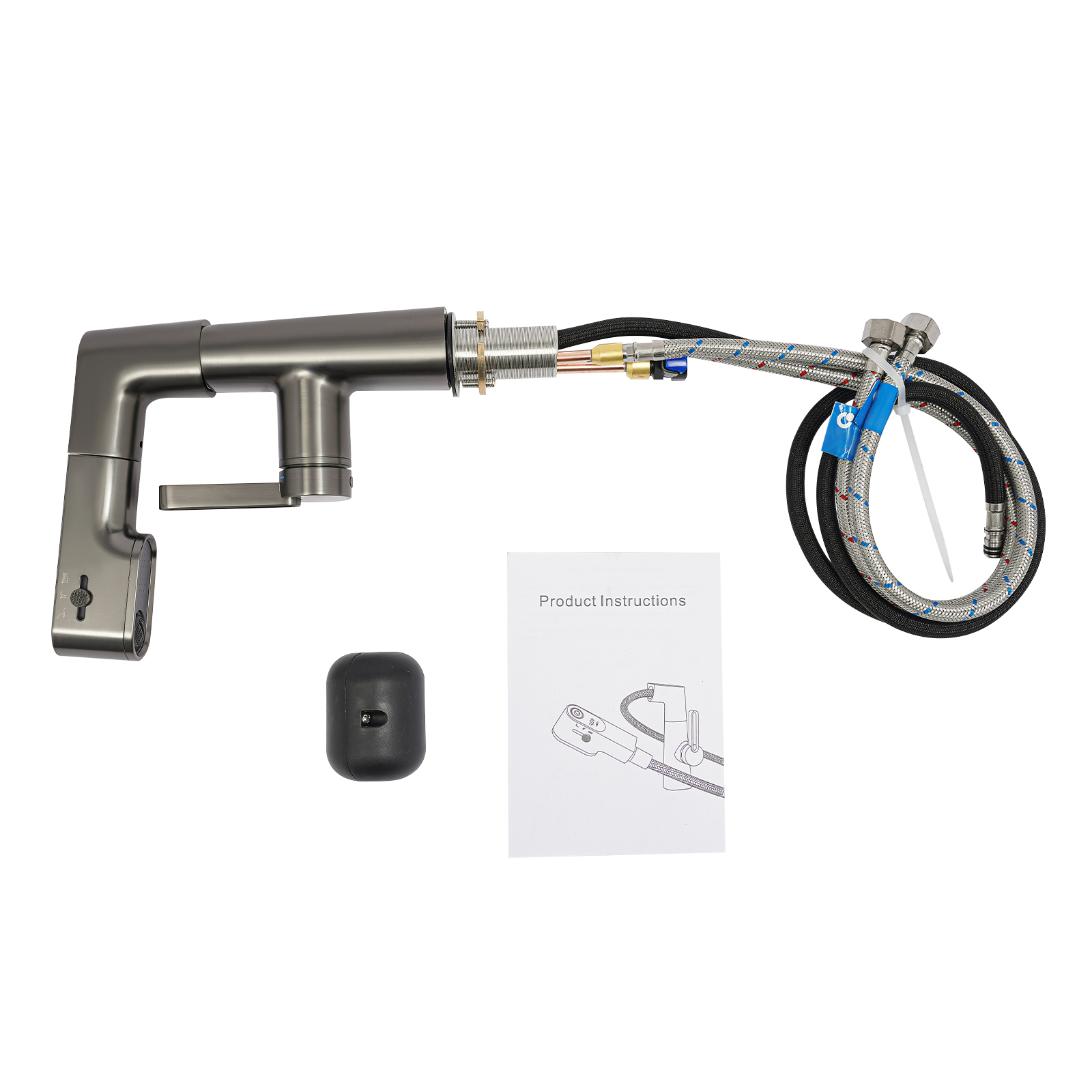 Faucet with Pull-out Shower, Pull-out Bathroom Faucet, Washbasin Faucet for the Bathroom with Three Modes