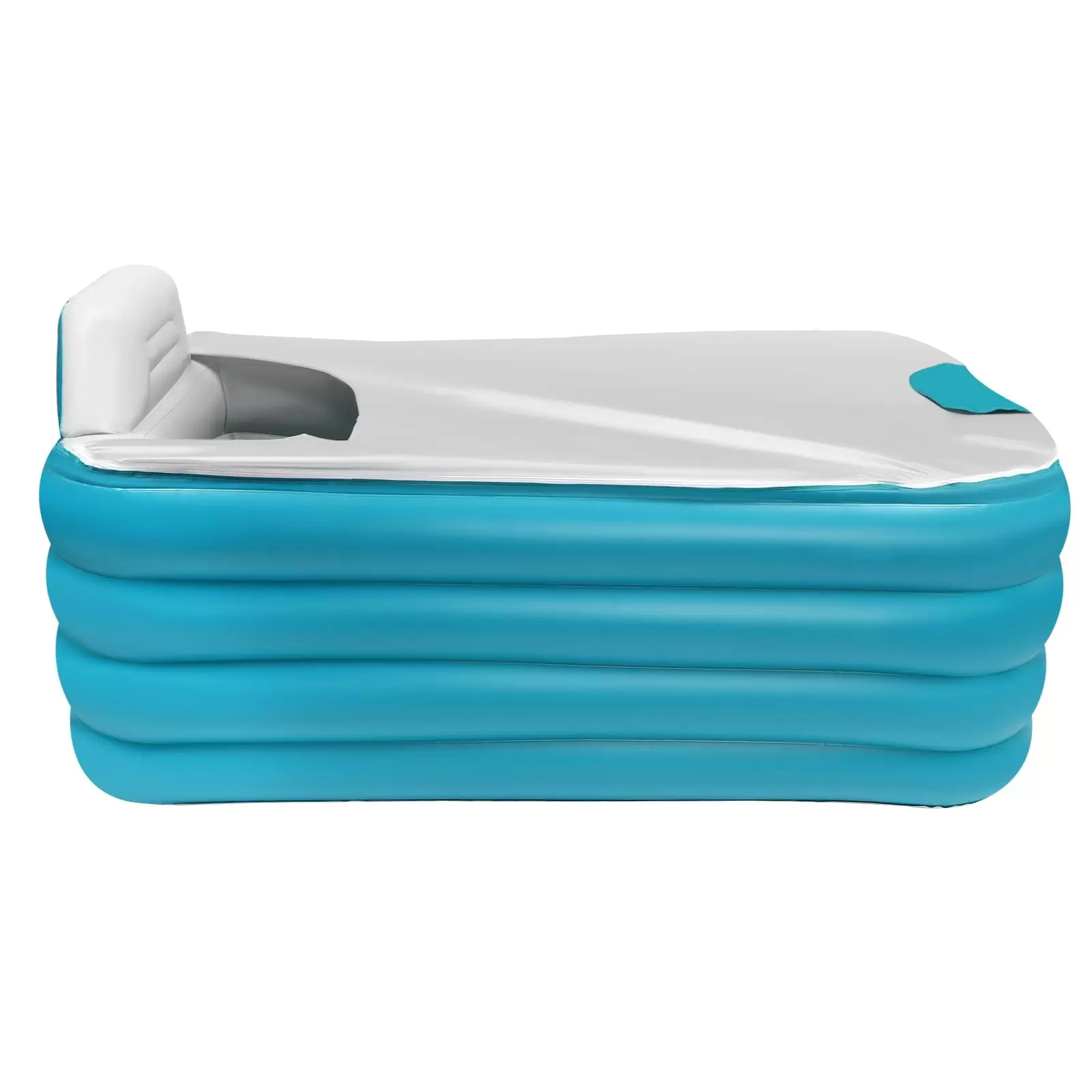 Automatische Aufblasbare Badewanne Faltbar Tragbar Zuhause Spa Wanne 160 cm Design Der Aufbewahrungstasche Für Badetücher (Grün)