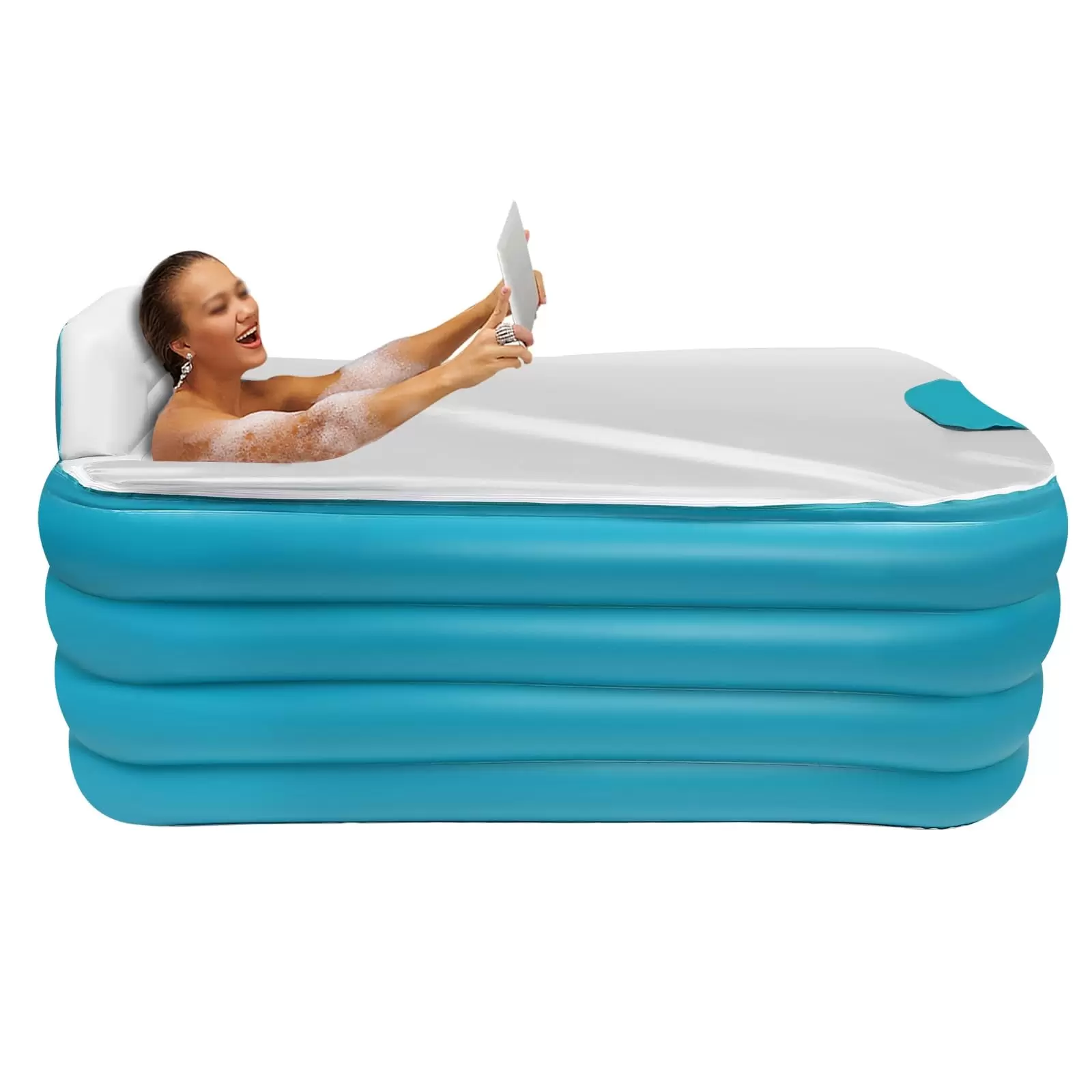 Automatische Aufblasbare Badewanne Faltbar Tragbar Zuhause Spa Wanne 160 cm Design Der Aufbewahrungstasche Für Badetücher (Grün) Automatische Aufblasbare Badewanne Faltbar Tragbar Zuhause Spa Wanne 160 cm Design Der Aufbewahrungstasche Für Badetücher (Grün)