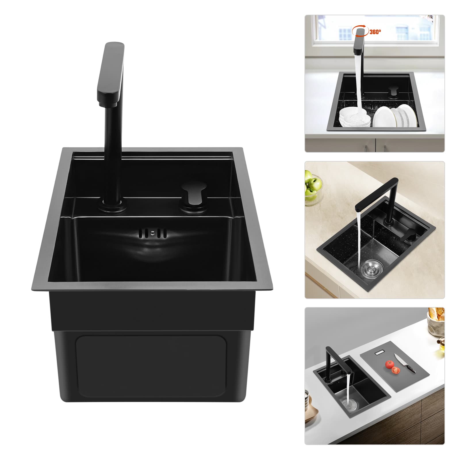 Kitchen sink, kitchen bar invisible sink, embedded countertop sink ...