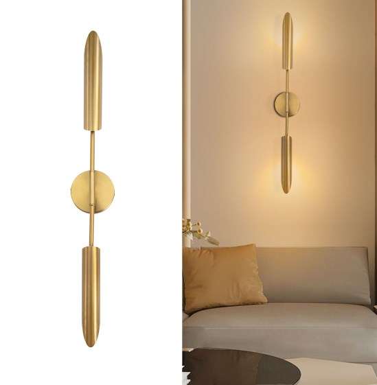 Wandlampe, goldene Wandlampe, Luxus-Wandlampe für den Innenbereich