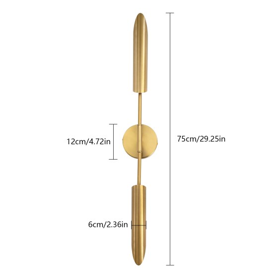 Wandlampe, goldene Wandlampe, Luxus-Wandlampe für den Innenbereich