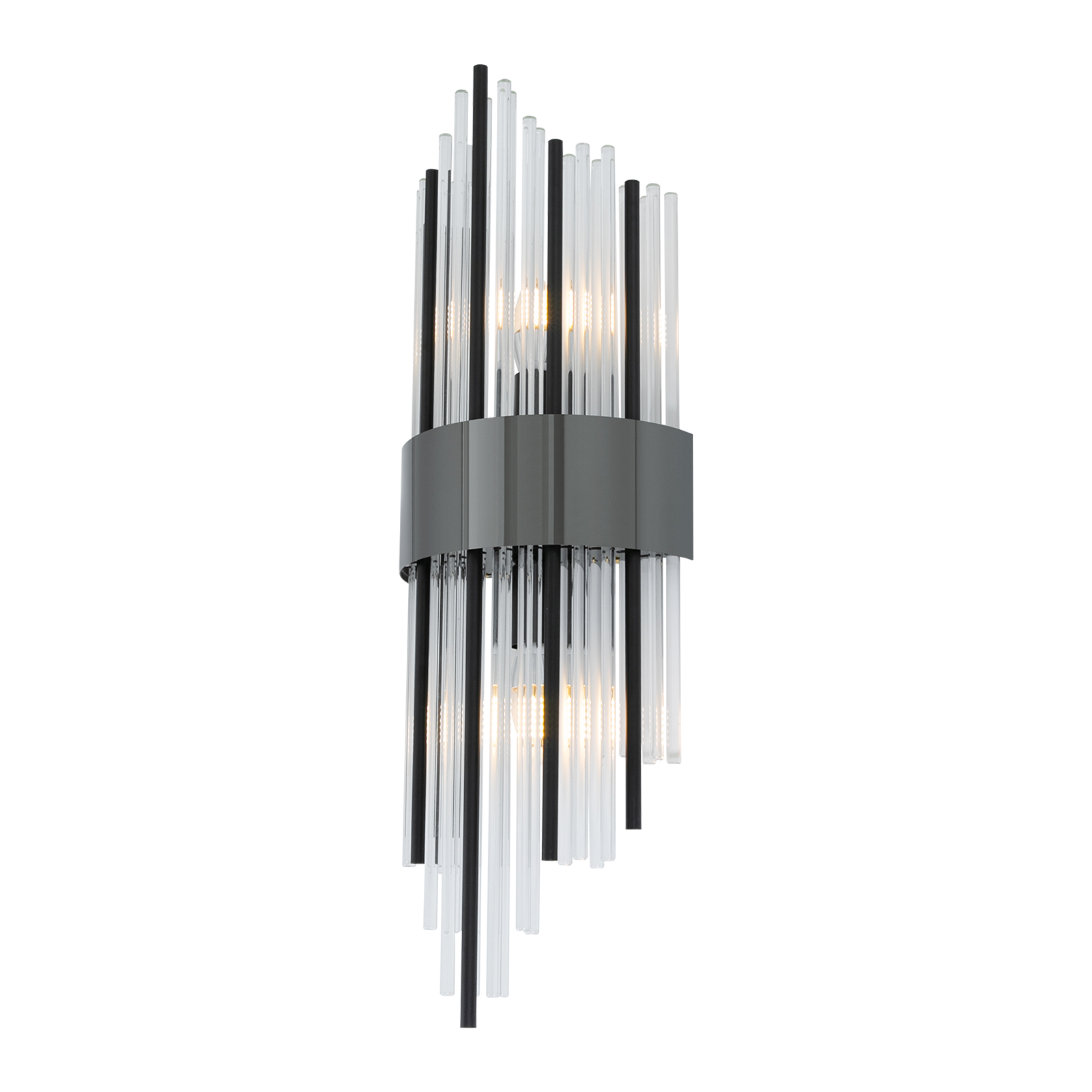 Moderne Wandlampe Schwarze Wandleuchte 2-flammige Wandleuchte