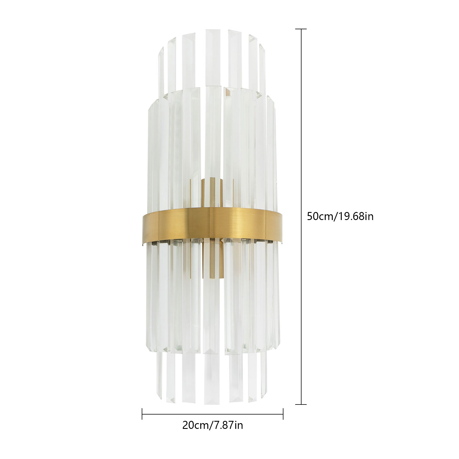 CNCEST Goldene Wandlampe, Goldene Wandleuchte, Luxuriöse Wandlampe für Innenräume