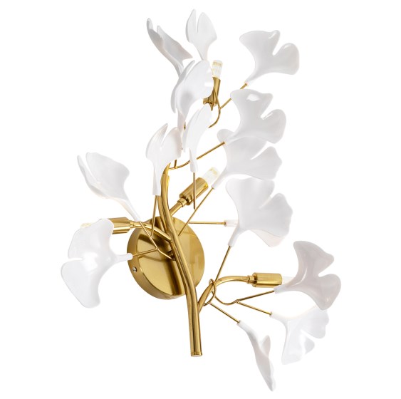 Ginkgo Design Wand Lampe Retro Goldene Ginkgo Moderne Innen Luxus Wand Lampe