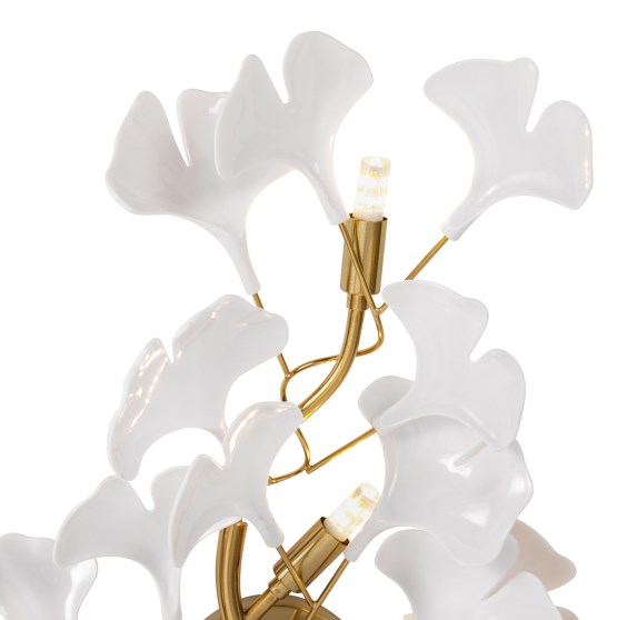 Ginkgo Design Wand Lampe Retro Goldene Ginkgo Moderne Innen Luxus Wand Lampe
