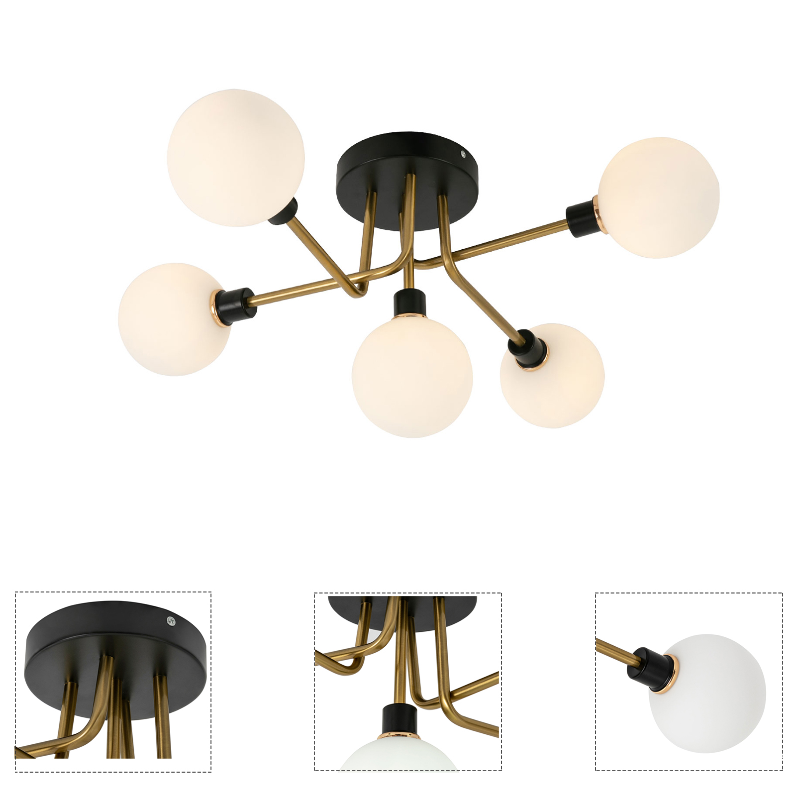 Pendant Light, Ceiling Light, 5-light Ceiling Light Fixture