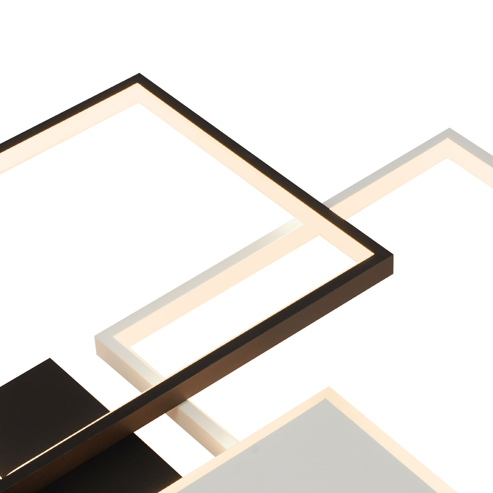 110cm Black Pendant Lighting Fixture, Dimmable Ceiling Light Fixture, Modern LED Ceiling Light
