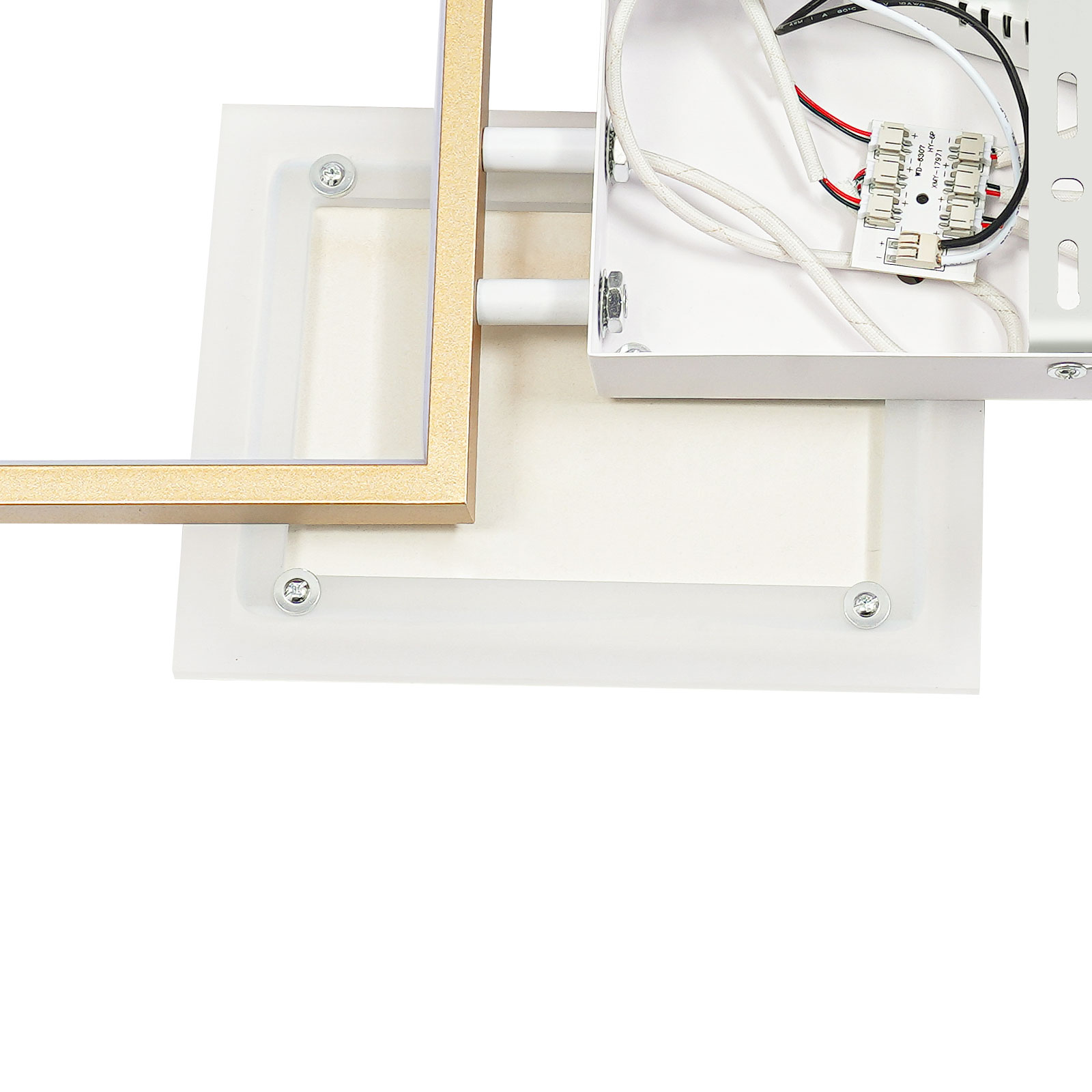 90cm Gold Pendant Lighting Fixture, Dimmable Ceiling Light Fixture, Modern LED Ceiling Light