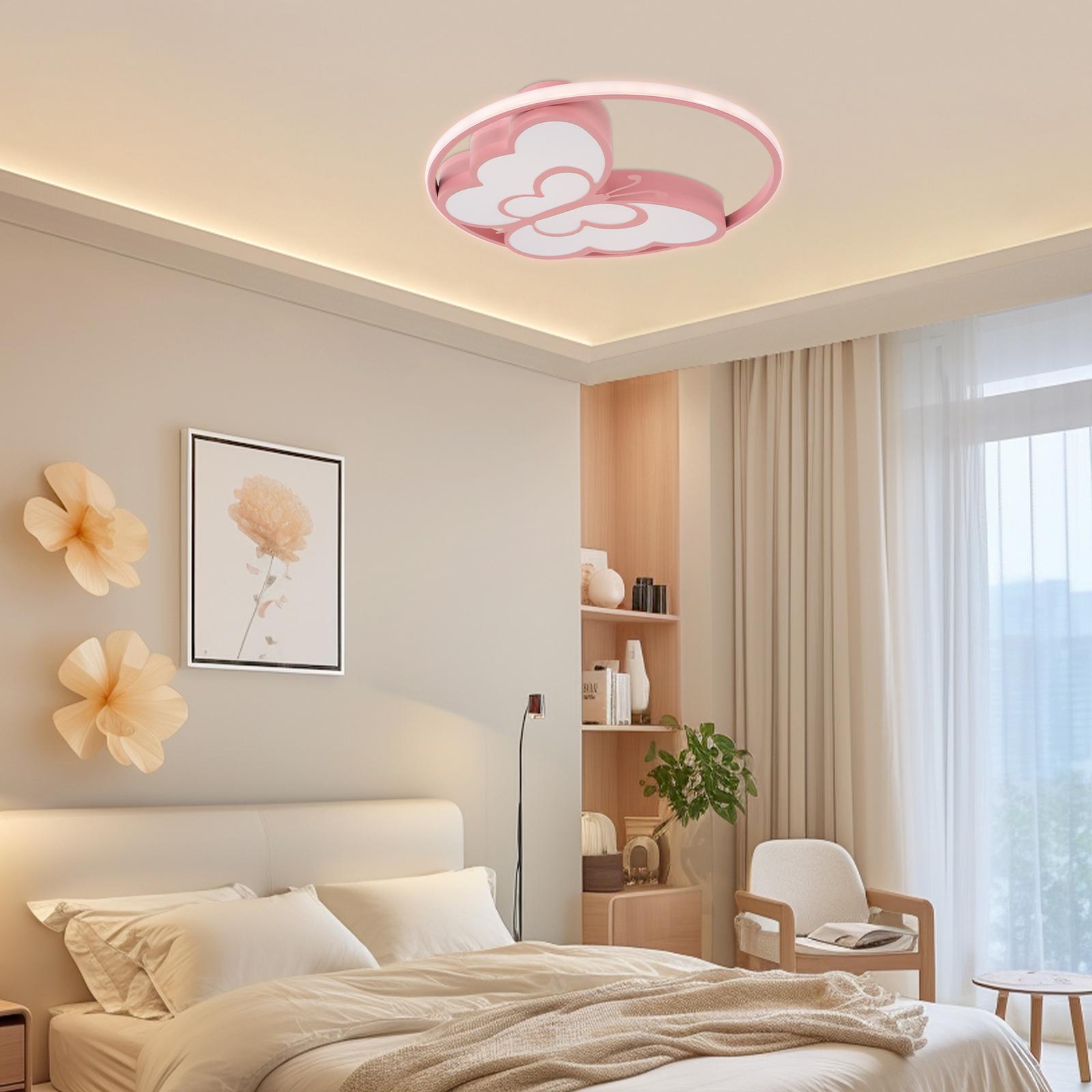 Ceiling Light Fixture, Three Light Colors Ceiling Light, Modern Ceiling Light Ceiling Light Fixture, Three Light Colors Ceiling Light, Modern Ceiling Light