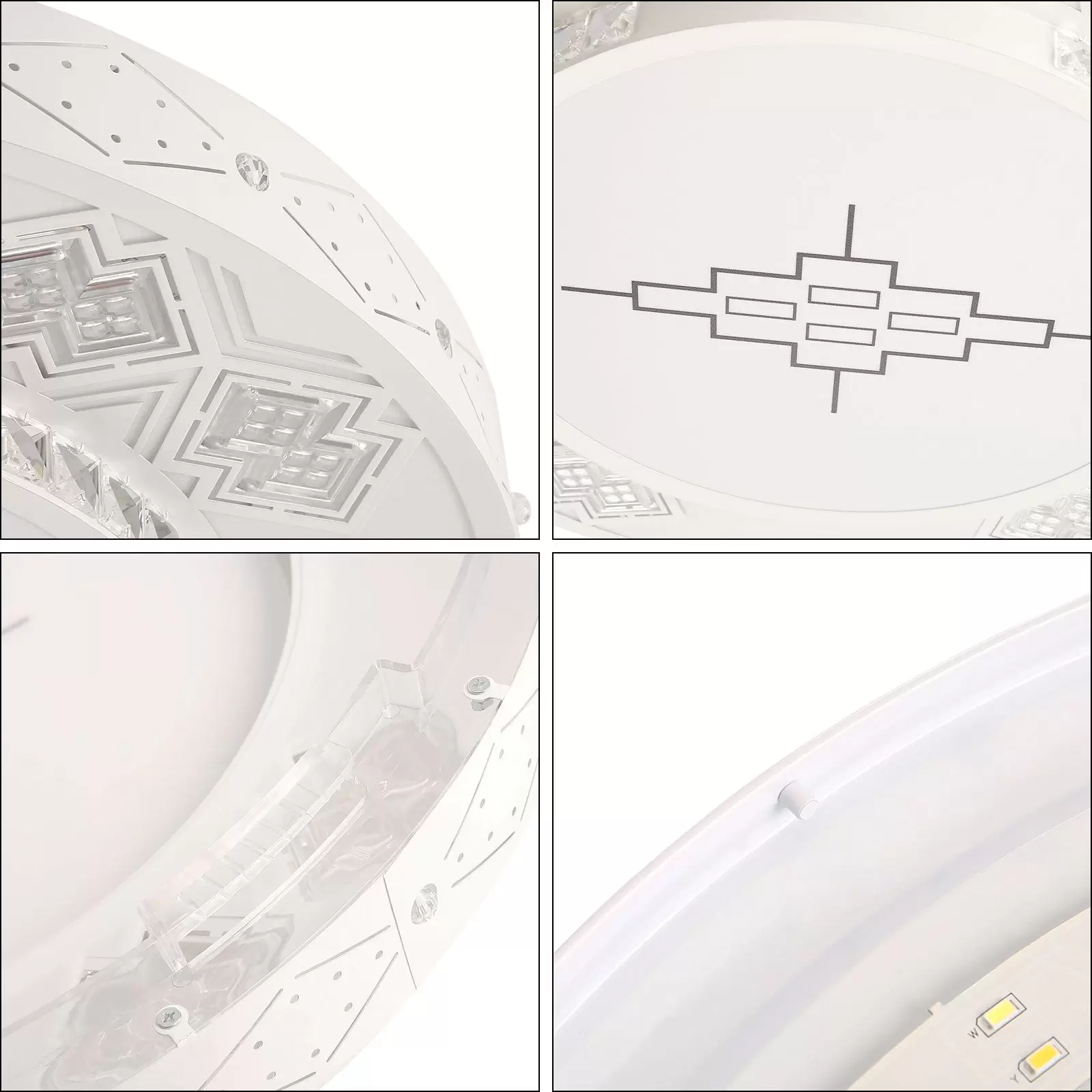 60cm LED Deckenleuchte Dimmbar Deckenlampe 3-Farbige Wohnzimmer Arbeitszimmer