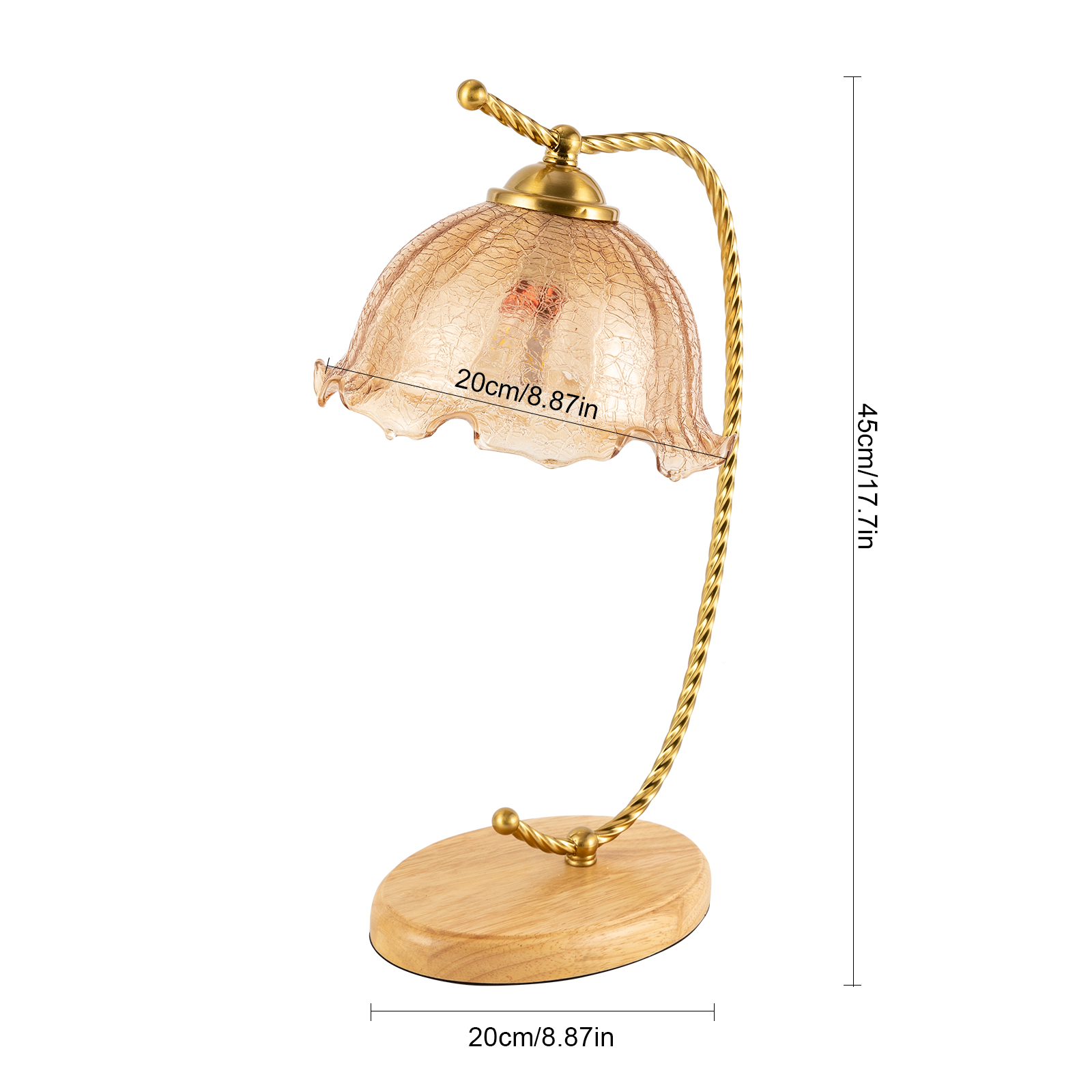 CNCEST Tischlampe, Blume-förmige Tischlampe, Nachttisch Esstisch Lampe