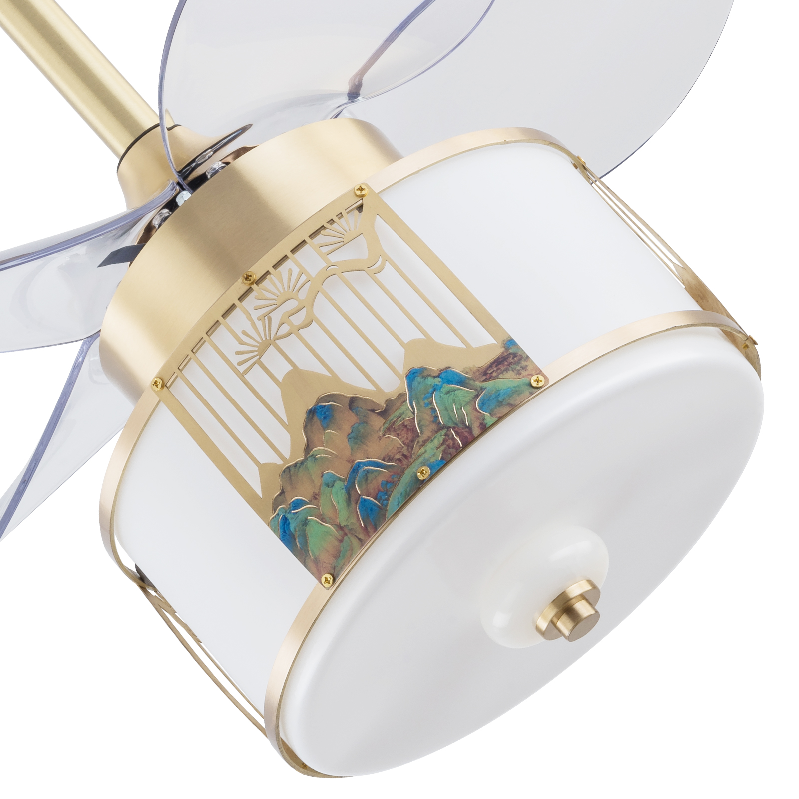 3 Farben LED Deckenventilator Licht, Deckenventilator Licht mit Fernbedienung