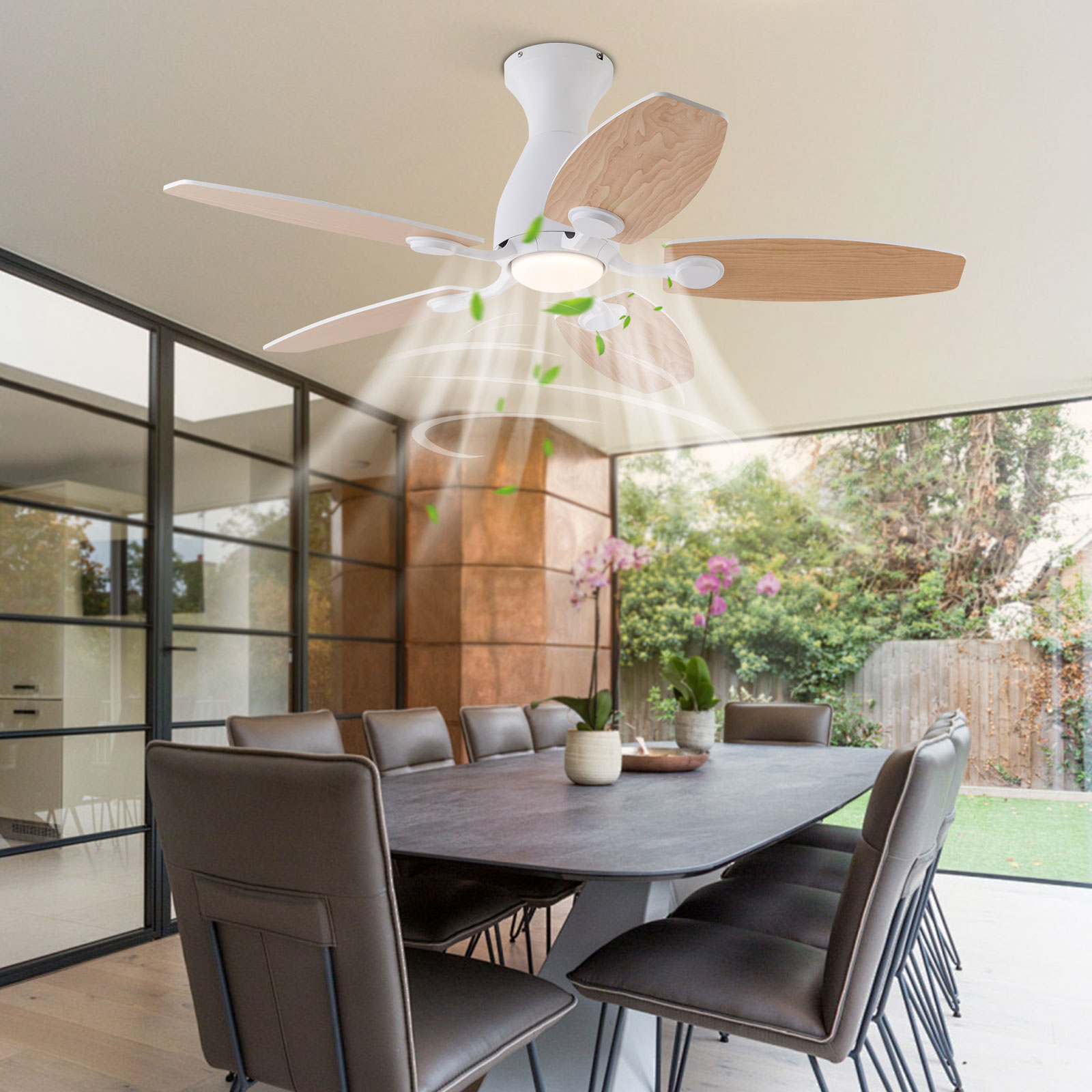 CNCEST Deckenventilator-Kronleuchter, Deckenventilator mit Fernbedienung, Deckenventilatoren mit Licht und Fernbedienung CNCEST Deckenventilator-Kronleuchter, Deckenventilator mit Fernbedienung, Deckenventilatoren mit Licht und Fernbedienung