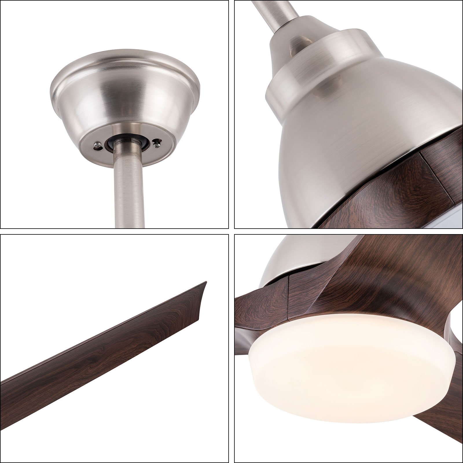 42 Zoll Deckenventilator Licht mit Fernbedienung 45W Weißes Licht Warmes Licht Neutrales Licht