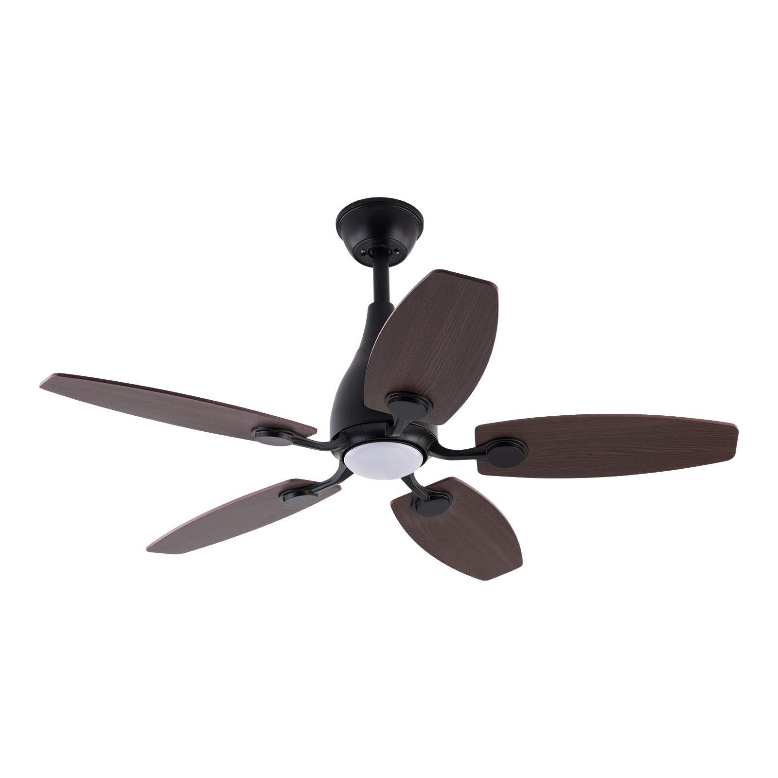 3 Farben LED Deckenventilator Licht, Deckenventilator Licht mit Fernbedienung, Schwarz