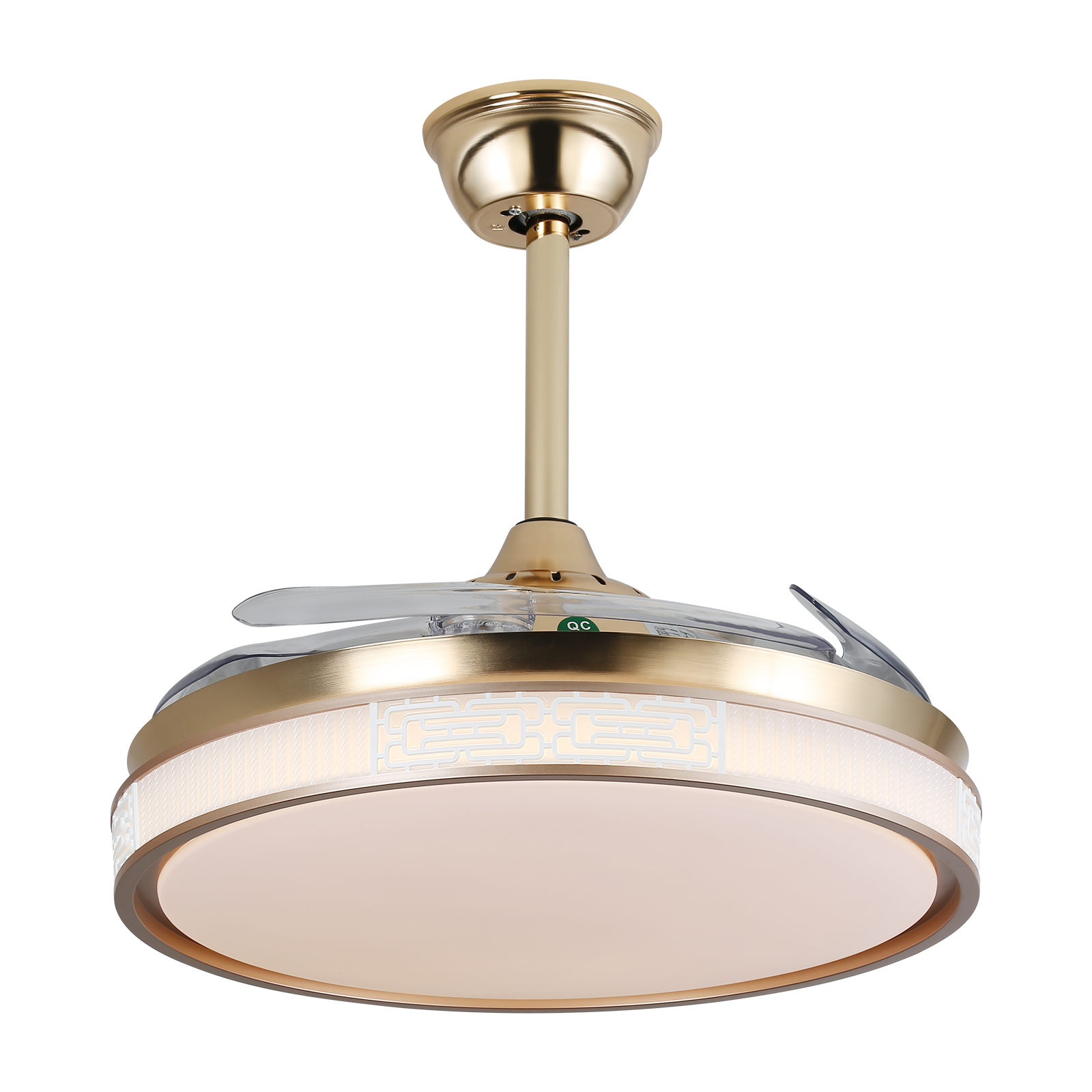 42in CJ139 Ceiling Fan Light, Ceiling Fan Light with Remote Control, Ceiling Fan Lamp for Bedroom Kitchen