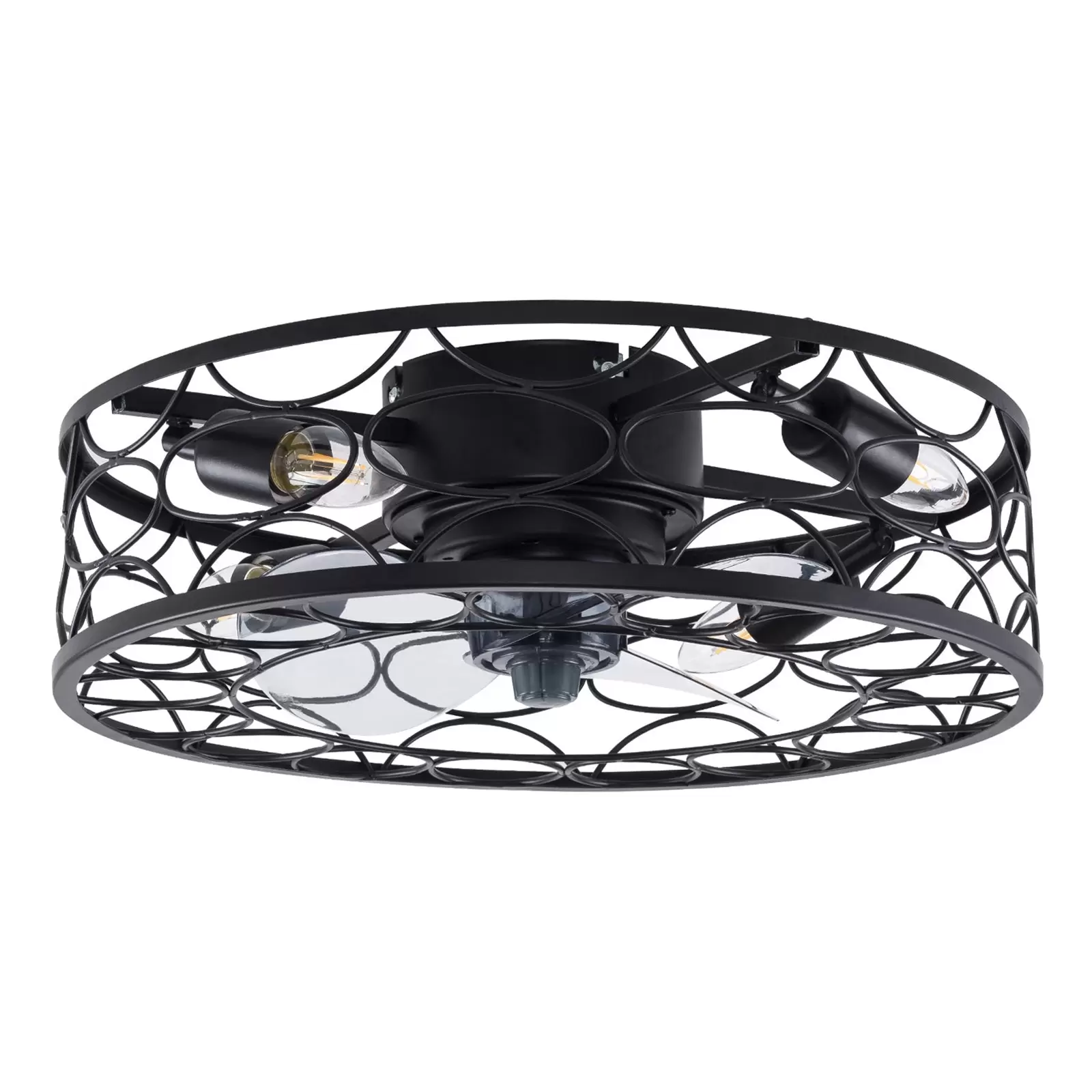 Deckenventilator mit Beleuchtung, Lampe mit Ventilator und Fernbedienung Timer