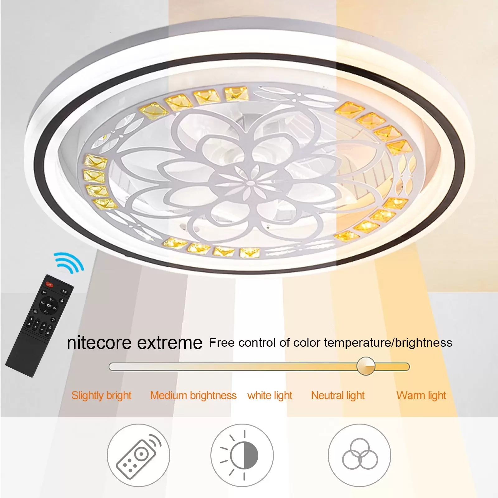 Deckenleuchte Fernbedienung Ceiling Modern LED Wohnzimmer Schlafzimmer Lüfter Lamp Deckenleuchte Fernbedienung Ceiling Modern LED Wohnzimmer Schlafzimmer Lüfter Lamp