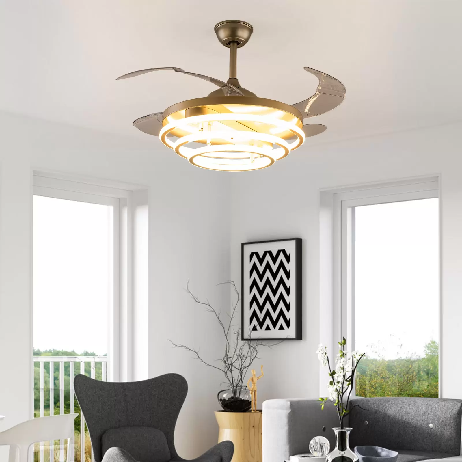 Fernbedienung Deckenventilator Mit Beleuchtung Leuchte Lüfter Licht Lamp Dimmbar