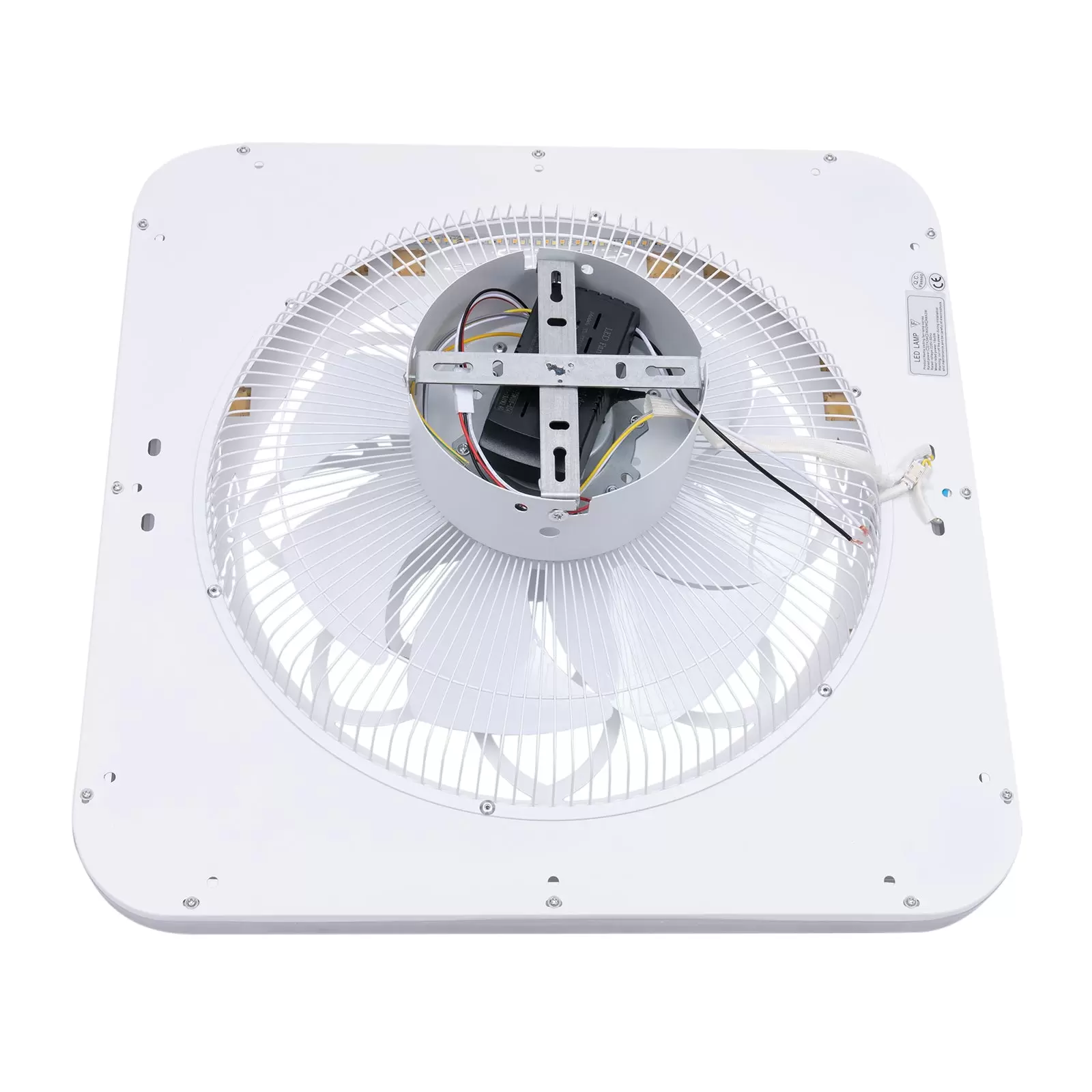 Quadratischer Beleuchtungsventilator LED-Licht mit Fernbedienung verstellbarer Ventilator Deckenleuchte