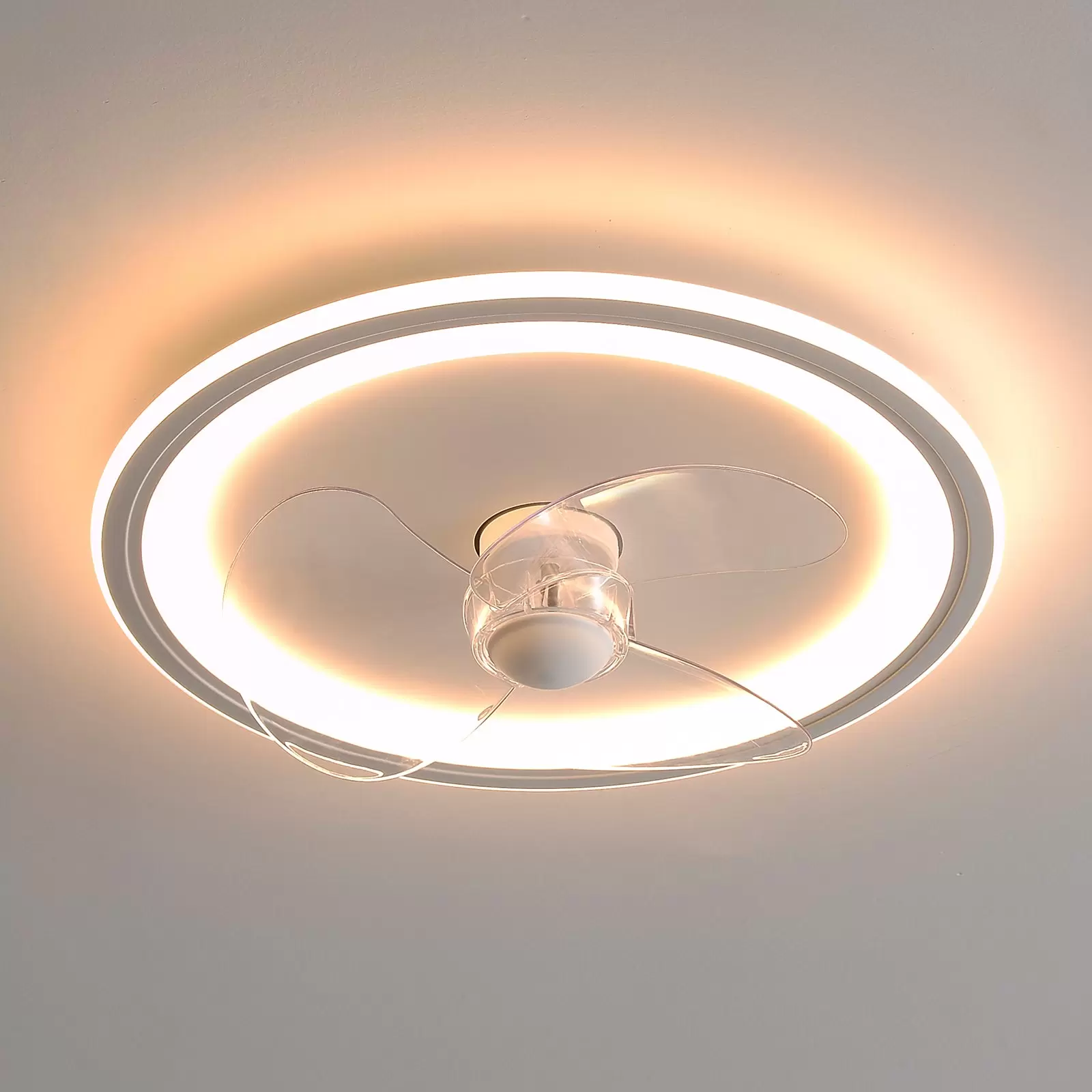 Deckenventilator m/ Beleuchtung Fernbedienung LED Deckenlampe Schlafzimmer