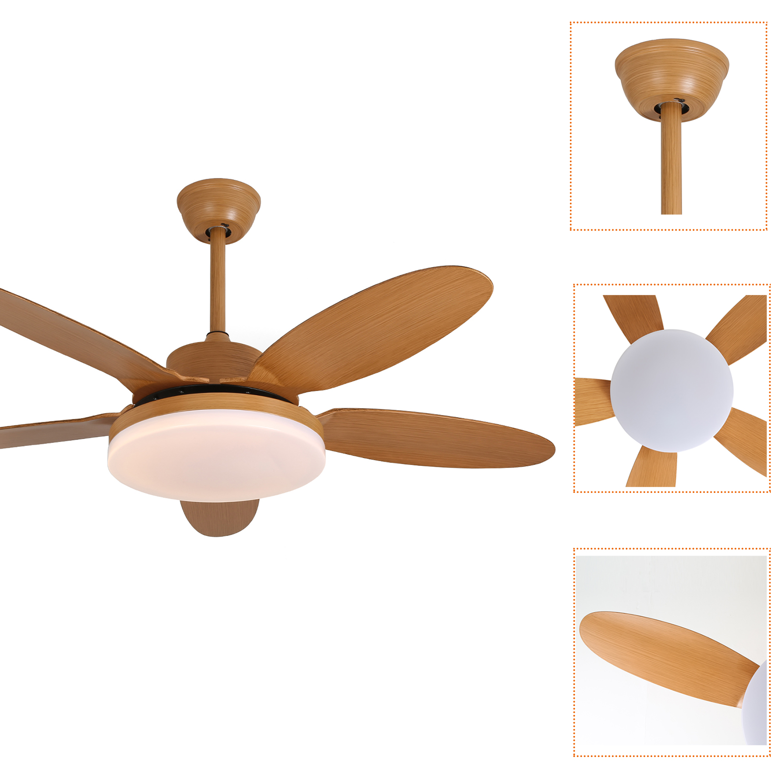 48-Zoll-Deckenventilator mit Lichtern Fernbedienung 48-Zoll-Deckenventilator mit Lichtern Fernbedienung