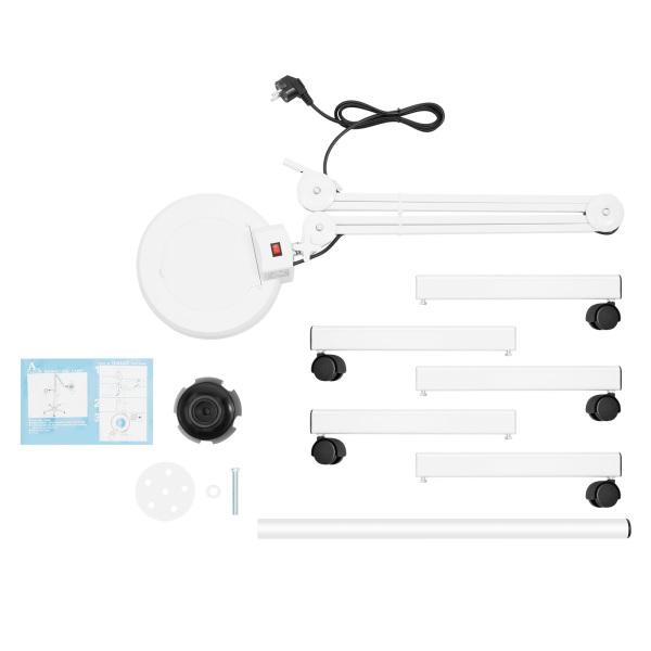 24W Lupenlampe Kosmetik mit standfuß Einstellbarer Winkel LED Lupenleuchte Kosmetiklampe
