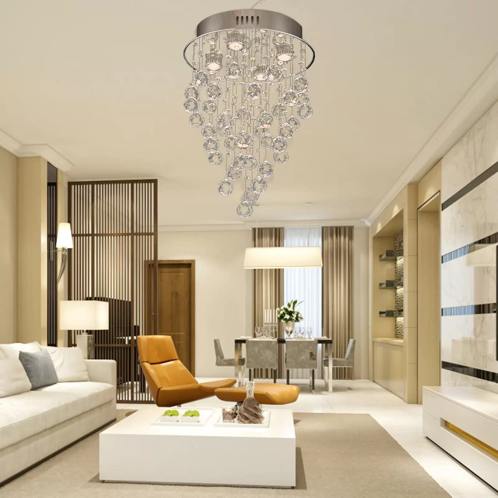 Moderne Kristallkronleuchter Kronleuchter Luxus Esszimmer Decke Pendelleuchte
