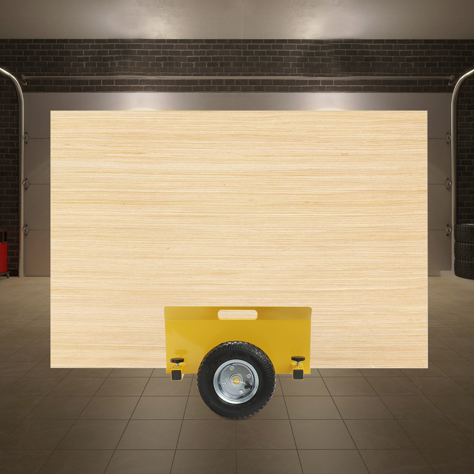 Transporter-8in wheels-marble slab cart mobile turnover cart-yellow