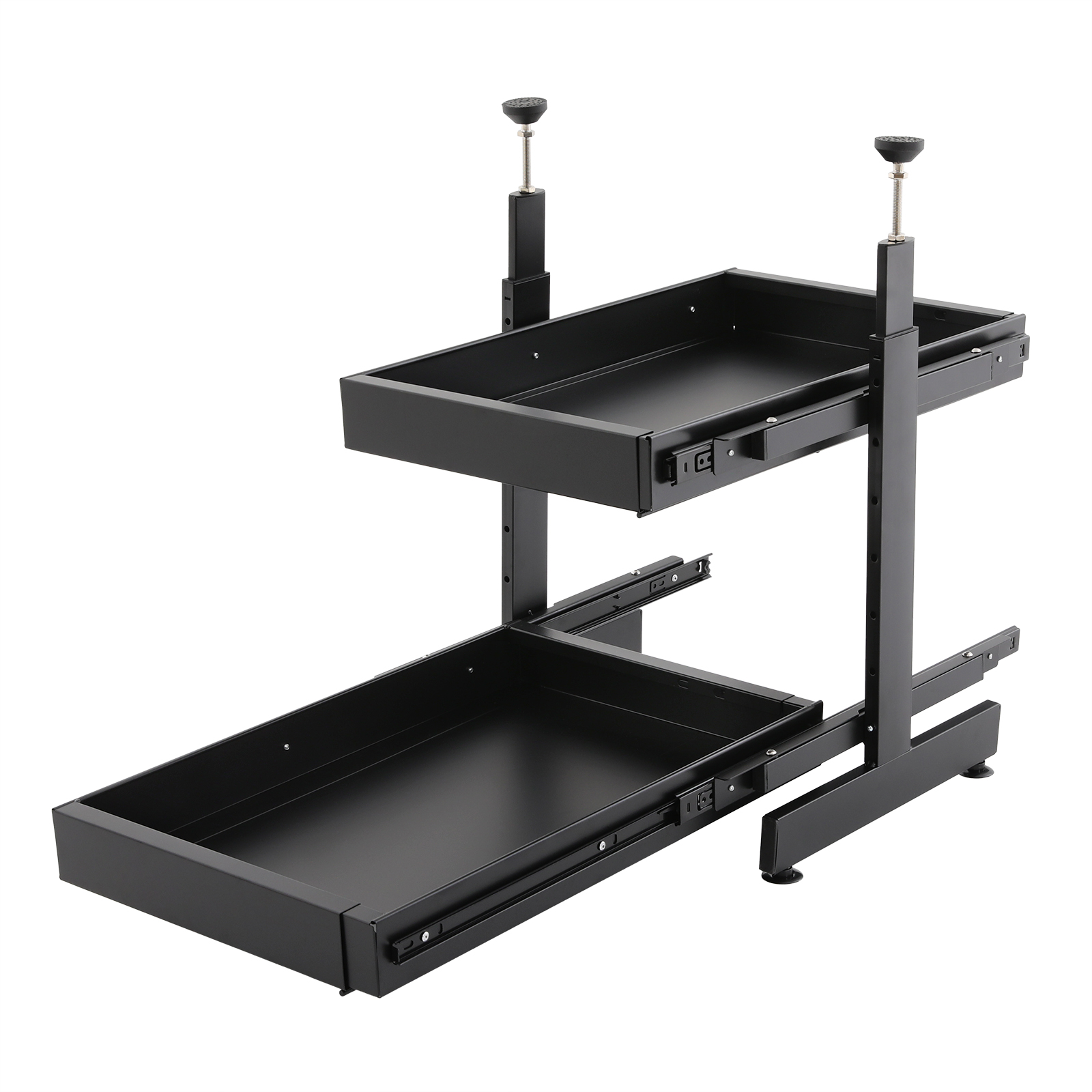 Uitbreidbaar Pull-out kabinet organisator, uitschuifbare laden voor kasten, Slide Out kabinet organisator